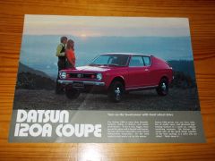 Prospekt DATSUN 120A COUPE 1972 DATSUN 120A COUPE 1972 BROCHURE