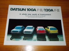 Prospekt DATSUN 100A F-II/120A F-II 1976 DATSUN 100A F-II/120A F-II 1976 brochure