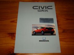HONDA CRX 1990 brochures