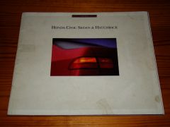 HONDA CIVIC SEDAN & HATCHBACK  1992 brochure