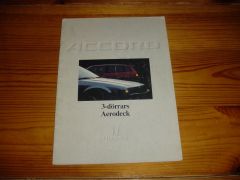 HONDA ACCORD AERODECK 1985 brochure