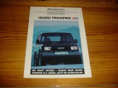ISUZU TROOPER 1990 brochure