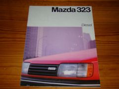 MAZDA 323 DIESEL 1986 brochure