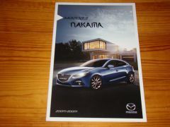 MAZDA 3 NAKAMA 2016 brochure