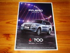 MITSUBISHI PAJERO EDITION 100 2016 brochure