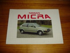 NISSAN MICRA 1985 brochure