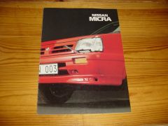 NISSAN MICRA 1991 brochure