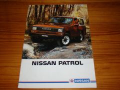 NISSAN PATROL 1985 brochure