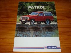 NISSAN PATROL 1985 brochure