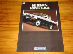 NISSAN KING CAB  1987 brochure