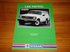 NISSAN PATROL 1987 brochure