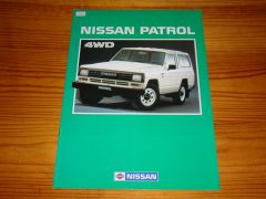 NISSAN PATROL 1987 brochure