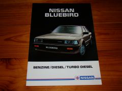 NISSAN BLUEBIRD 1986 brochure