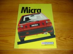 NISSAN MICRA  1988 brochure