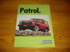 NISSAN PATROL 1988 brochure