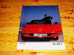 TOYOTA MR2 1986 brochure