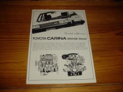 TOYOTA CARINA 1800DX DIESEL brochure