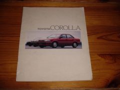 TOYOTA COROLLA 1987 brochure