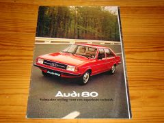 AUDI 80 1976 brochure