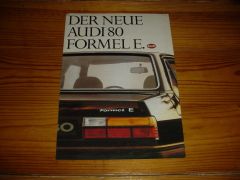 AUDI 80 FORMEL E BROCHURE