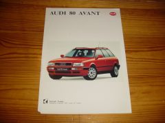 AUDI 80 AVANT brochure