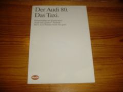 AUDI 80 TAXI 1989 brochure