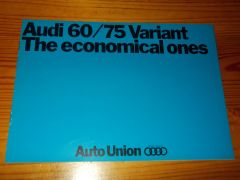 AUDI 60/75 VARIANT - 1969 brochure