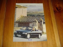 Prospekt FORD ESCORT CABRIOLET 1991