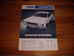 FORD GRANADA  1977 brochure