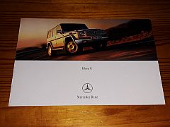 MERCEDES G-KLASSE 2002 brochure