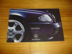 MERCEDES SL EDITION 2000 brochure