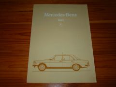 MERCEDES TAXI 1983 brochure