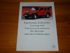 MERCEDES G-KLASSE 1989 brochure