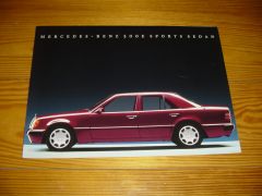 MERCEDES 500E SPORTS SEDAN brochure