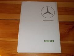 MERCEDES 200 1967 brochure