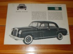 MERCEDES 190 - 1959' brochure