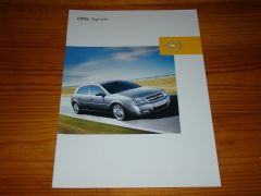 OPEL SIGNUM 2003 brochure