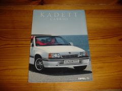 OPEL KADETT CABRIO 1990 brochure