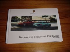 PORSCHE 718 BOXSTER & 718 CAYMAN 2016 brochure