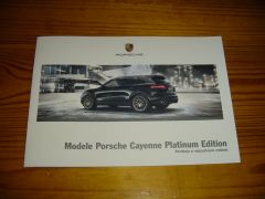 PORSCHE CAYENNE PLATINUM EDITION 2016 brochure