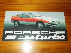 PORSCHE 924 TURBO brochure