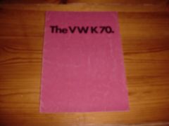 VW K70 1972 brochure