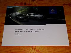 Prospekt BMW ALPINA D4 BITURBO COUPE & CONVERTIBLE 2015 brochure