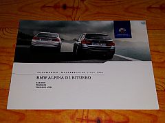 Prospekt BMW ALPINA D3 BITURBO SALOON & TOURING 2016 brochure