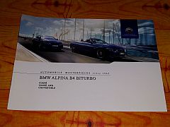 Prospekt BMW ALPINA B4 BITURBO COUPE & CABRIO 2015 brochure