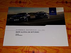 Prospekt BMW ALPINA B6 BITURBO COUPE & CONVERTIBLE 2016 brochure