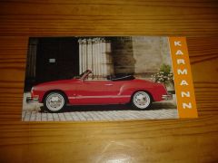 VW KARMANN GHIA CABRIOLET BROCHURE