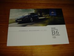 Prospekt ALPINA B6 BITURBO 2013 ALPINA B6 BITURBO 2013 brochure