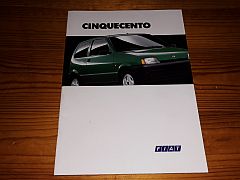 FIAT CINQUECENTO 1994 brochure
