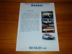 BOSMAL BESKID 1983 BROCHURE